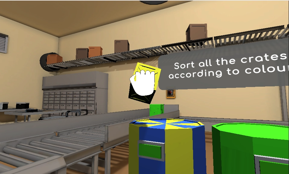Crate-sorting cognitive activity from Neurofit